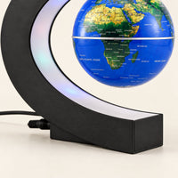 Globe Lumineux Terrestre Lévitation Magnétique LED — détail du socle et du support
