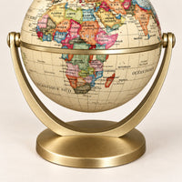 Mini Globe Terrestre Rétro — détail du socle et du support